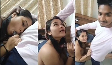Indian Horny Wife Sucking Her Boyfriend Dick Viral Video